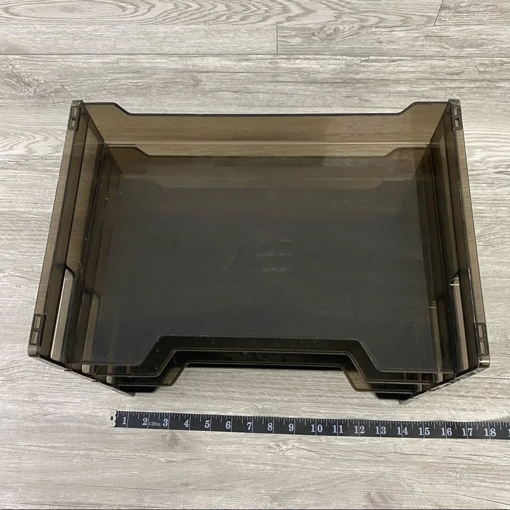 Stackable Black Ombré Letter Organizer Tray